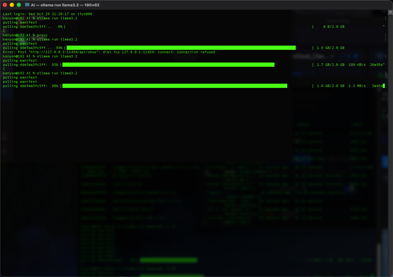 Ollama下载页面运行llama3.2模型